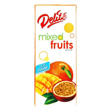 DELITE MIXED FRUITS PACKET 250ML 24’S