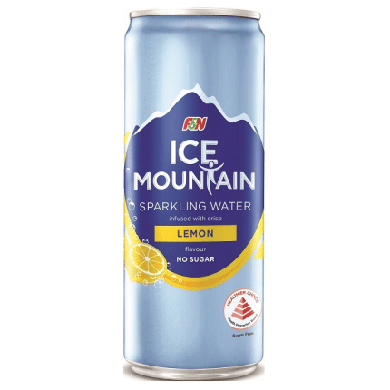 ICE MOUNTAIN SPARKLING LEMON CAN 24’S