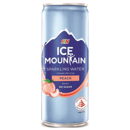 ICE MOUNTAIN SPARKLING PEACH CAN 24’S