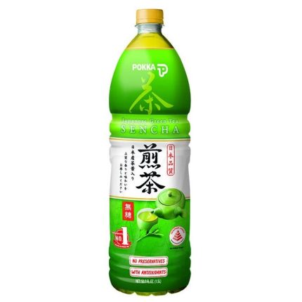 Pokka Sencha Green Tea No Sugar 1.5L 12’S