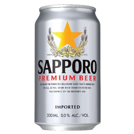 SAPPORO PREMIUM BEER 330ML 24’S