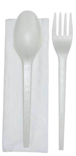 Bio Cutlery Set White
